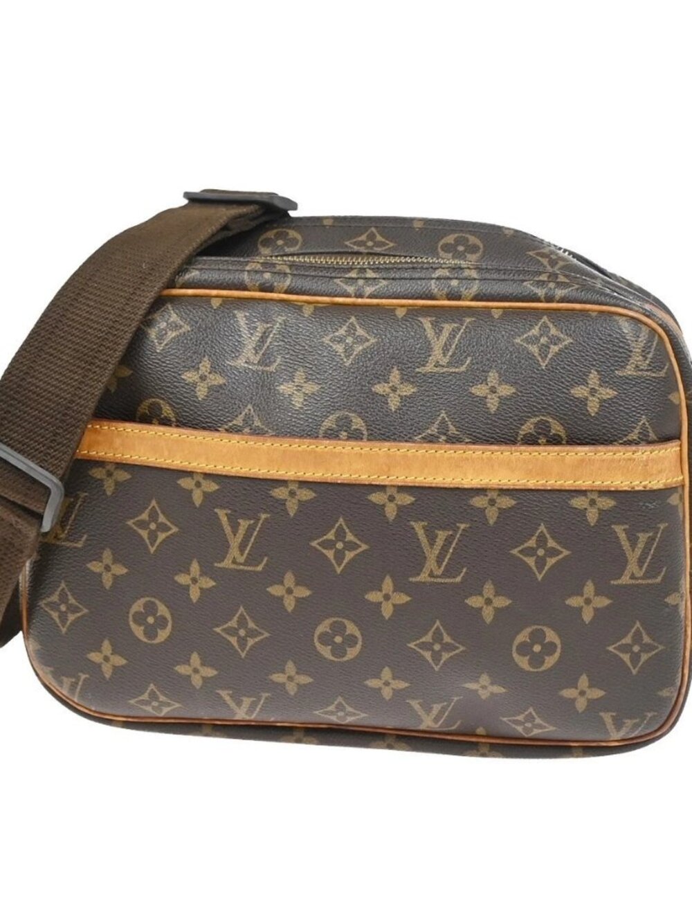 LOUIS VUITTON Reporter PM Crossbody Shoulder Bag Monogram Leather M45254 80KC892
